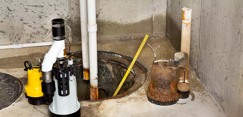 Installing Sump Pump in Finished Basement in Wheeling, WV