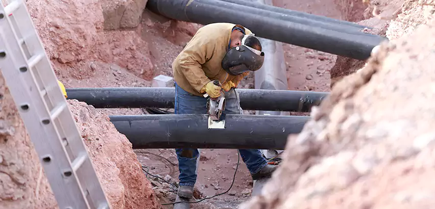 Cast Iron Sewer Pipe Replacement in Wheeling
